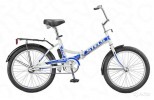 Велосипед 24' складной STELS PILOT-710 белый/синий 16'